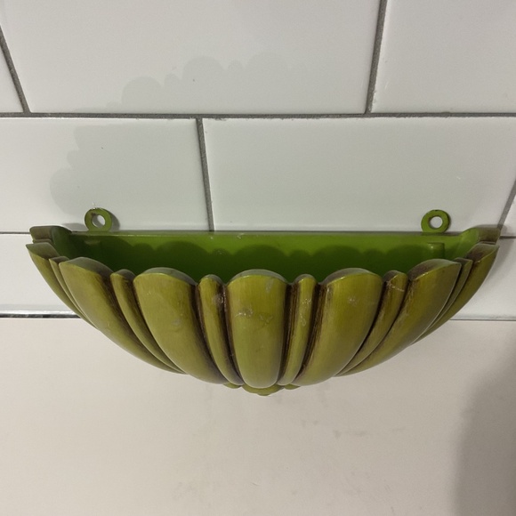 VTG Syroco Inc. Plastic Wall Pocket Sconce No. 4245 Olive Green - Picture 6 of 6